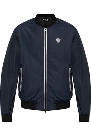 EA7 Logo-patch bomber jacket
