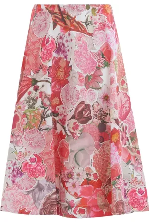 Marni Floral-print midi skirt