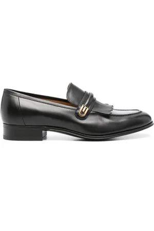 Gucci Fringe-detail leather loafers