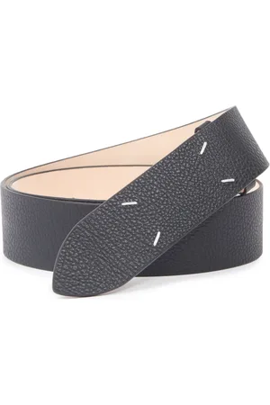 Maison Margiela Four-stitch grained-leather belt