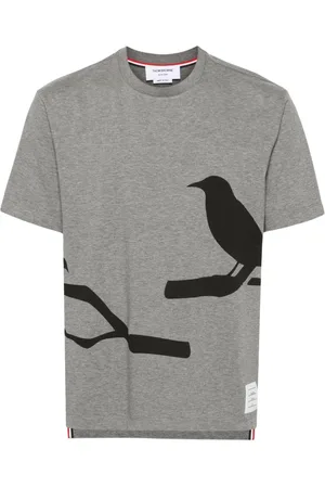 Thom Browne Raven-print cotton T-shirt