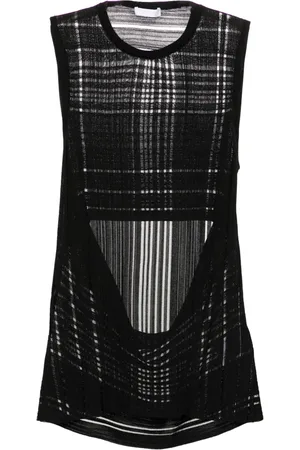 Helmut Lang Open-back ribbed tank top