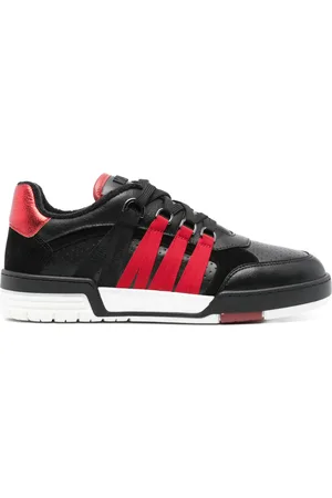 Moschino Panelled leather sneakers