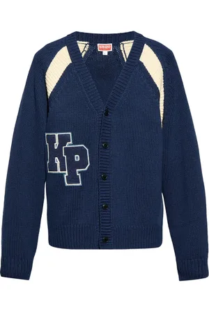 Kenzo Logo-appliqu?? wool cardigan