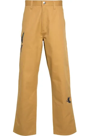 Carhartt Ducks-embroidered straight-leg trousers