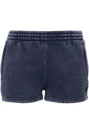Alexander Wang Embossed-logo track shorts