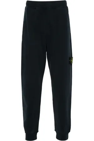 Stone Island Compass-badge cotton track pants