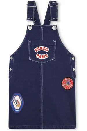 Kenzo Logo-applqu?? denim dress