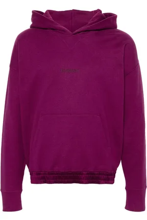 Saint Laurent Logo-embroidered cotton hoodie