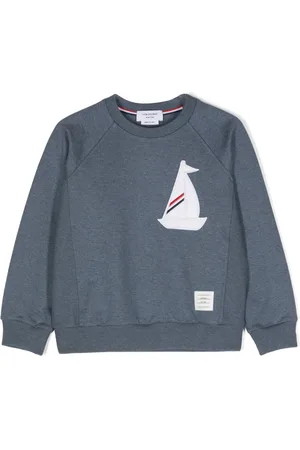 Thom Browne Embroidered-motif cotton sweatshirt