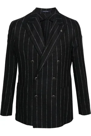 TAGLIATORE Pinstriped double-breasted blazer