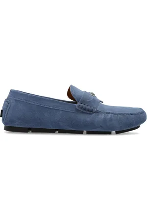 VERSACE Medusa Head suede loafers