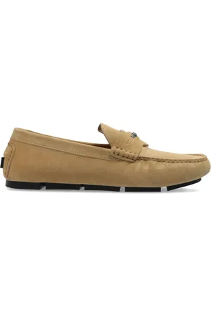 VERSACE Medusa Head suede loafers