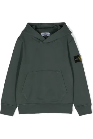 Stone Island Compass-badge cotton hoodie
