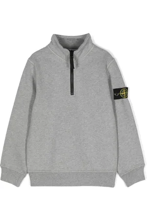 Stone Island Compass-badge half-zipped sweatshirt
