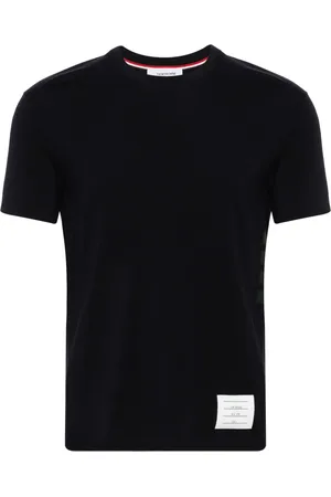 Thom Browne Stripe-detailing wool T-shirt