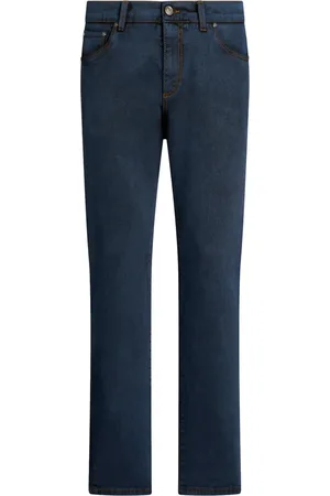Etro Pegaso-motif slim-fit jeans
