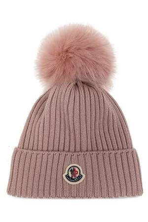 Moncler Logo-appliqu?? ribbed-knit beanie
