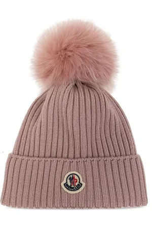 Moncler Logo-appliqué ribbed-knit beanie