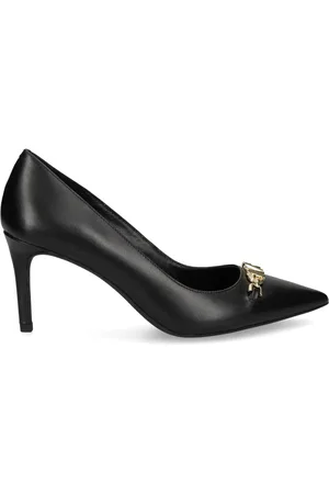 Michael Kors 75mm appliqué-logo leather pumps