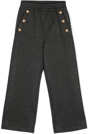 Balmain Engraved-buttons straight-leg trousers