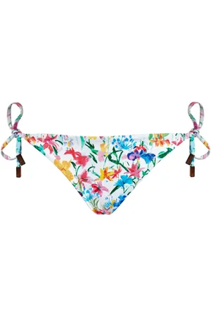 Vilebrequin Happy Flowers-print side-tie bikini bottoms