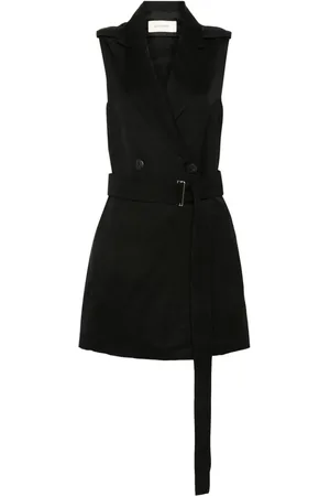 GENTRYPORTOFINO Double-breasted linen-blend waistcoat