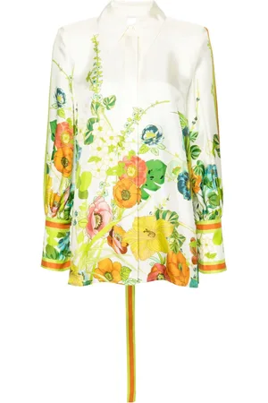 ALÉMAIS Constance floral silk shirt