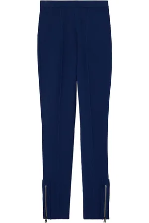 ST. JOHN Zip-detail skinny trousers