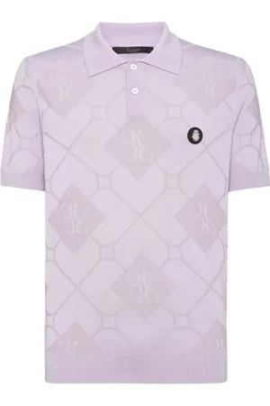 BILLIONAIRE Intarsia-knit polo shirt