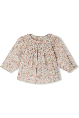BONPOINT Floral-print poplin blouse
