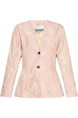 Ganni Textured cloqué jacket