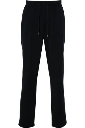 HERNO Drawstring virgin wool trousers