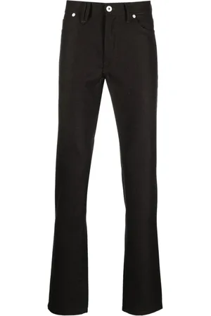 BRIONI Low-rise slim-fit tapered trousers
