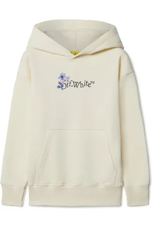 OFF-WHITE Arrow Flowers cotton hoodie