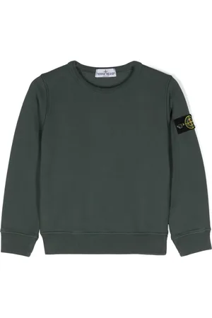 Stone Island Compass-badge cotton sweatshirt