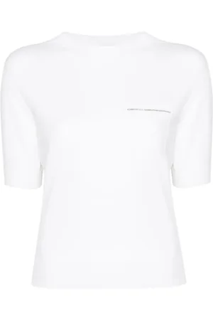 PESERICO SIGN Bead-embellished knitted top