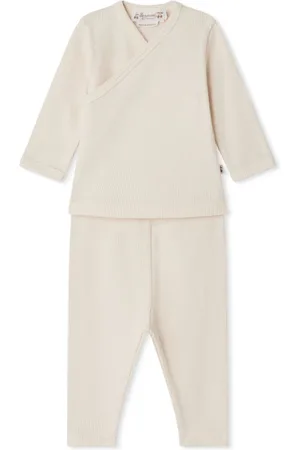 BONPOINT Ribbed-knit organic-cotton trouser set