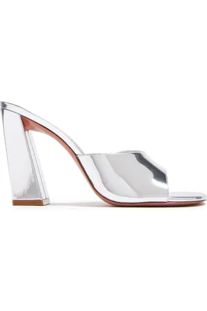Amina Muaddi 95mm Brigitte leather mules
