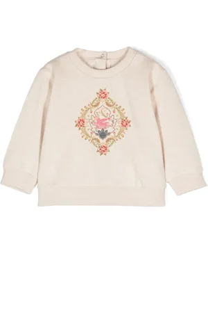 Etro Pegaso embroidery cotton sweatshirt