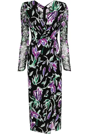 Diane von Furstenberg Floral-print midi dress