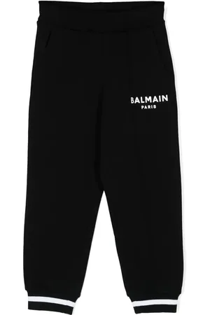 Balmain Mid-rise cotton track trousers