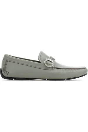 Salvatore Ferragamo Gancini-plaque leather driver shoes