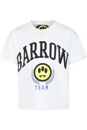 BARROW Smile-print cotton t-shirt