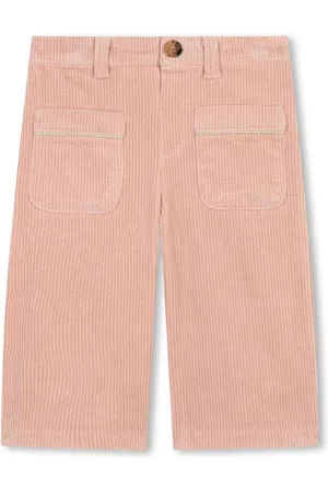 Chloé Logo-embroidered corduroy trousers