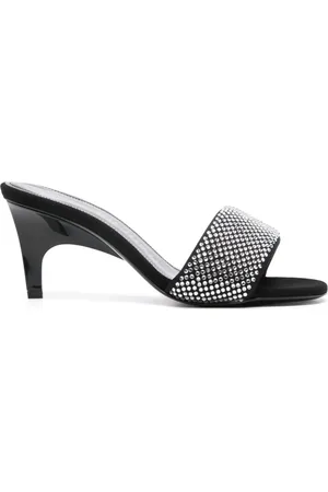 The Attico Rem 60mm crystal-embellished mules