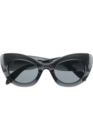 Alexander McQueen Transparent cat-eye frame sunglasses