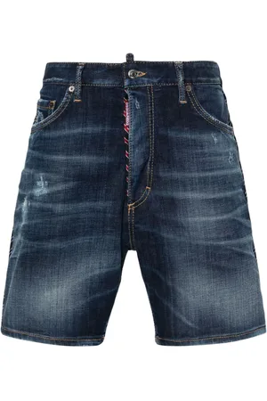 Dsquared2 Dark Easy Ripped Wash Marine shorts