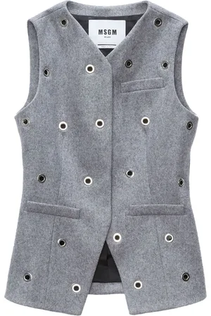 Msgm Eyelet-detail vest
