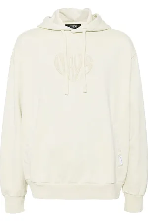 FIVE CM Embroidered-logo cotton hoodie